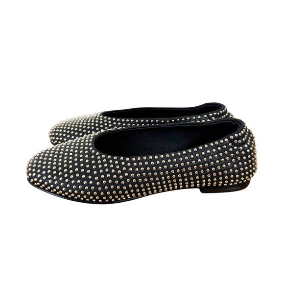 SIMKHAI EDEN STUDDED FLAT BLACK - Picture 1 of 8